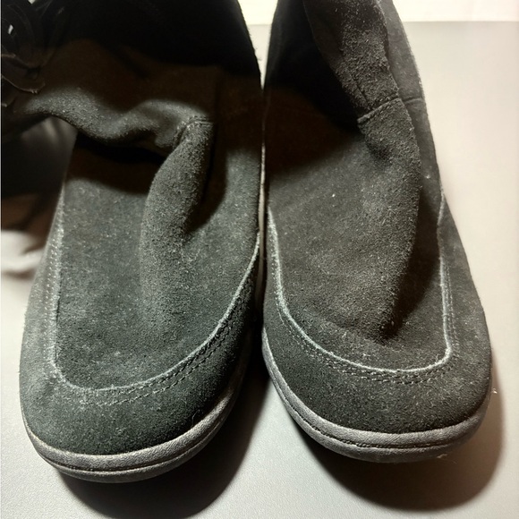 SKECHERS SKCH+3 Suede Fringed Hidden Wedge Boots - Picture 6 of 8